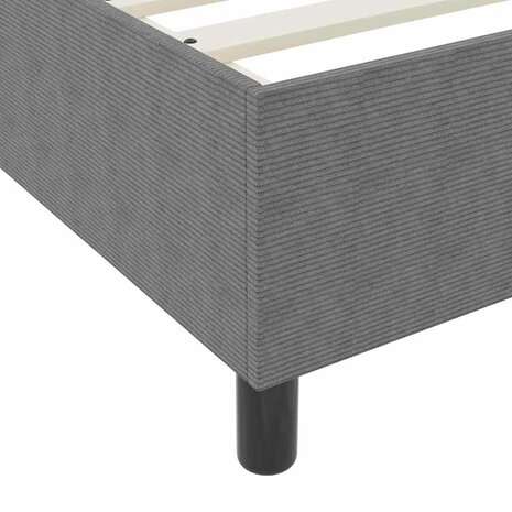 Boxspring bed Lichtgrijs 90 x 200 cm Katoenen stof 9