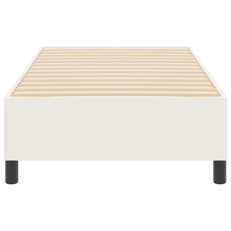 Boxspring bed Crème 90 x 200 cm Katoenen stof 6