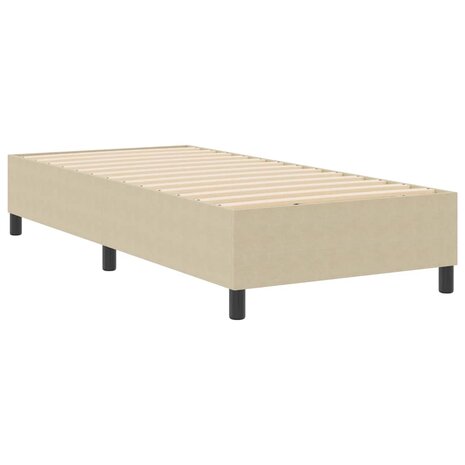 Boxspring bed Grijs groen 90 x 200 cm Katoenen stof 2