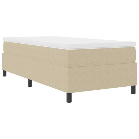 Boxspring bed Grijs groen 90 x 200 cm Katoenen stof 3
