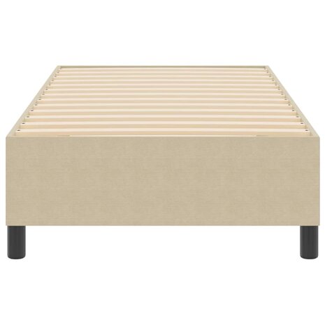 Boxspring bed Grijs groen 90 x 200 cm Katoenen stof 6