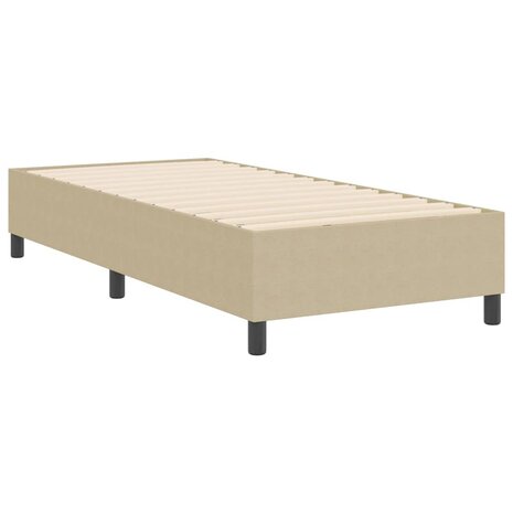 Boxspring bed Grijs groen 90 x 200 cm Katoenen stof 8