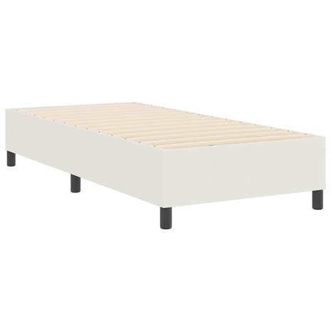 Boxspring bed Crème 100 x 200 cm Katoenen stof 8