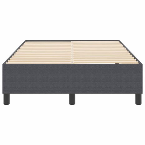 Boxspring bed Donkergrijs 120 x 190 cm Katoenen stof 6