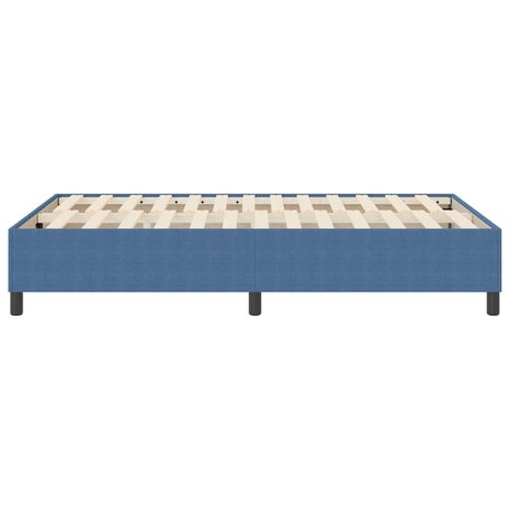 Boxspring bed Blauw 120 x 190 cm Katoenen stof 7