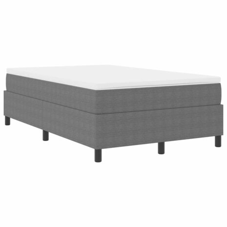 Boxspring bed Lichtgrijs 120 x 200 cm Katoenen stof 3