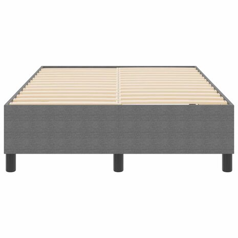 Boxspring bed Lichtgrijs 120 x 200 cm Katoenen stof 6