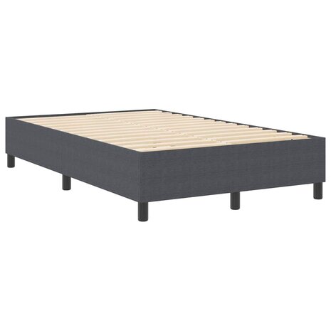 Boxspring bed Donkergrijs 120 x 200 cm Katoenen stof 2