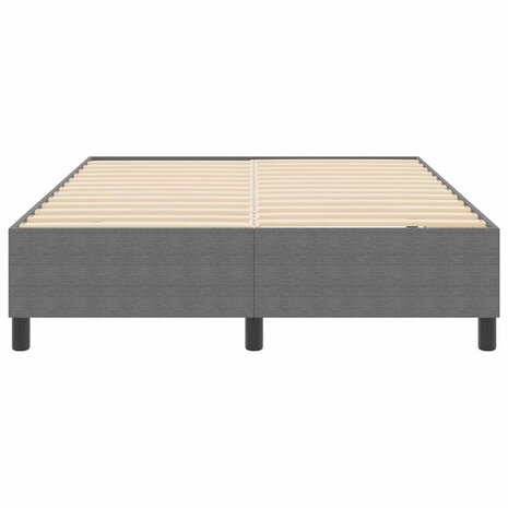 Boxspring bed Lichtgrijs 140 x 190 cm Katoenen stof 6