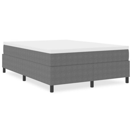 Boxspring bed Lichtgrijs 140 x 200 cm Katoenen stof 4