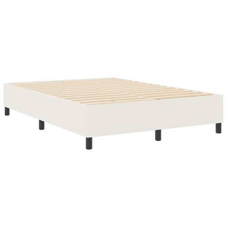 Boxspring bed Crème 140 x 200 cm Katoenen stof 2