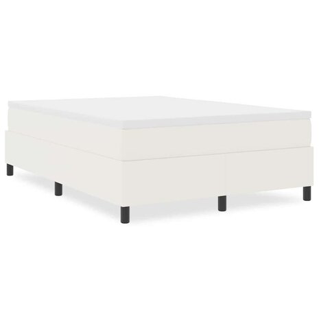 Boxspring bed Crème 140 x 200 cm Katoenen stof 4
