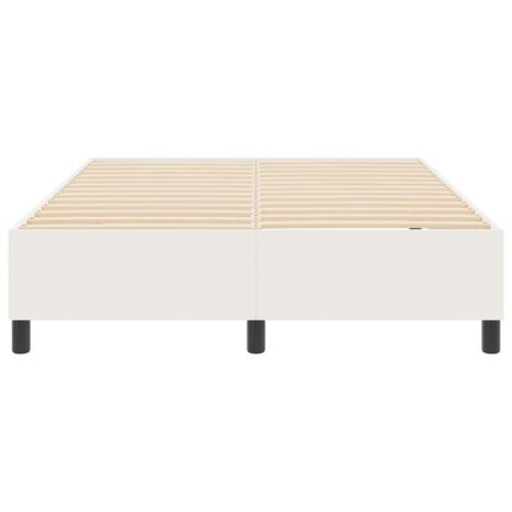Boxspring bed Crème 140 x 200 cm Katoenen stof 6
