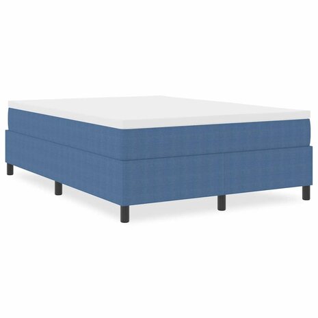 Boxspring bed Blauw 140 x 200 cm Katoenen stof 4