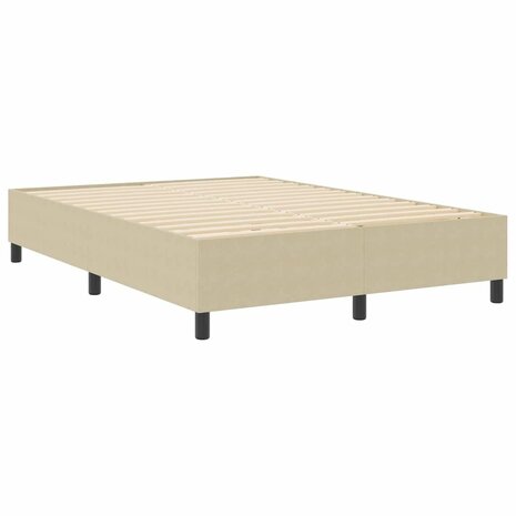 Boxspring bed Grijs groen 140 x 200 cm Katoenen stof 2