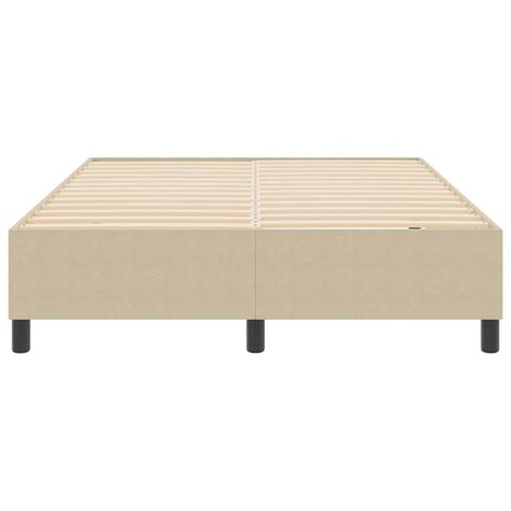 Boxspring bed Grijs groen 140 x 200 cm Katoenen stof 6