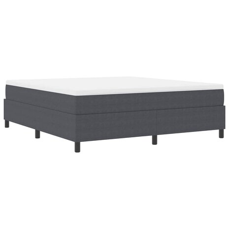 Boxspring bed Donkergrijs 180 x 200 cm Katoenen stof 3
