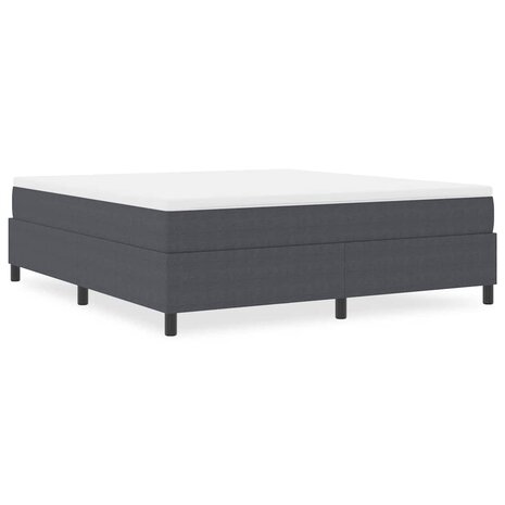 Boxspring bed Donkergrijs 180 x 200 cm Katoenen stof 4