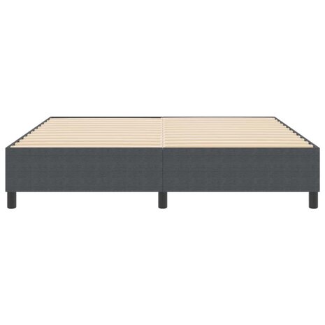 Boxspring bed Donkergrijs 180 x 200 cm Katoenen stof 6