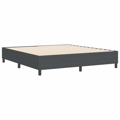 Boxspring bed Donkergrijs 180 x 200 cm Katoenen stof 8