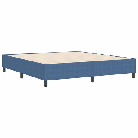 Boxspring bed Blauw 180 x 200 cm Katoenen stof 8