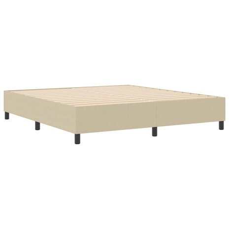 Boxspring bed Grijs groen 180 x 200 cm Katoenen stof 2