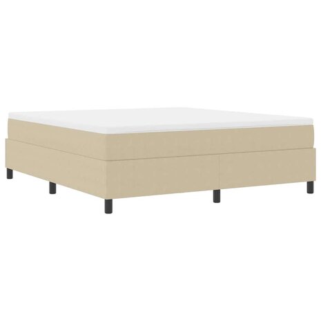 Boxspring bed Grijs groen 180 x 200 cm Katoenen stof 3