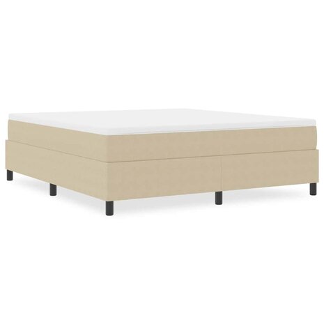 Boxspring bed Grijs groen 180 x 200 cm Katoenen stof 4