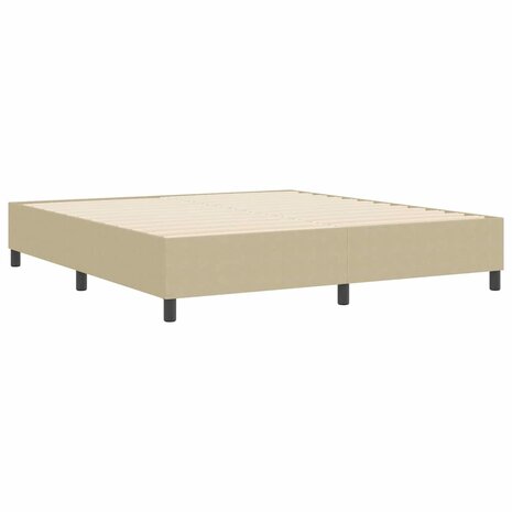 Boxspring bed Grijs groen 180 x 200 cm Katoenen stof 8