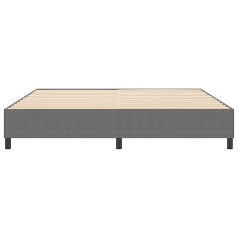 Boxspring bed Lichtgrijs 200 x 200 cm Katoenen stof 6