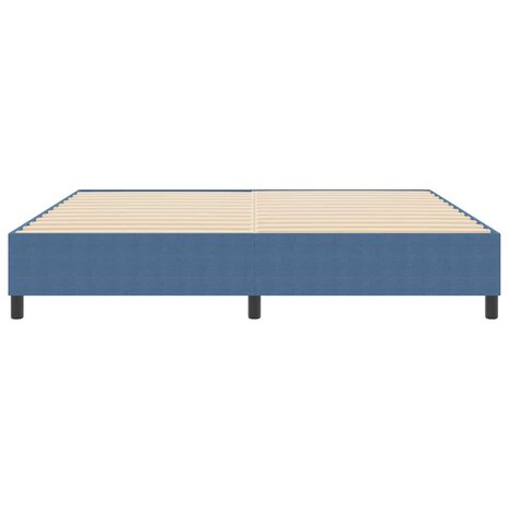 Boxspring bed Blauw 200 x 200 cm Katoenen stof 6