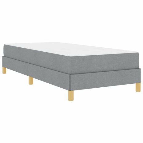 Boxspring bed Lichtgrijs en Bruin 80 x 200 cm 2