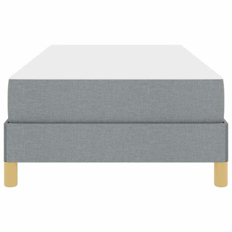 Boxspring bed Lichtgrijs en Bruin 80 x 200 cm 7