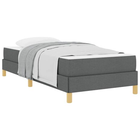 Boxspring bed Donkergrijs en Bruin 90 x 190 cm 3