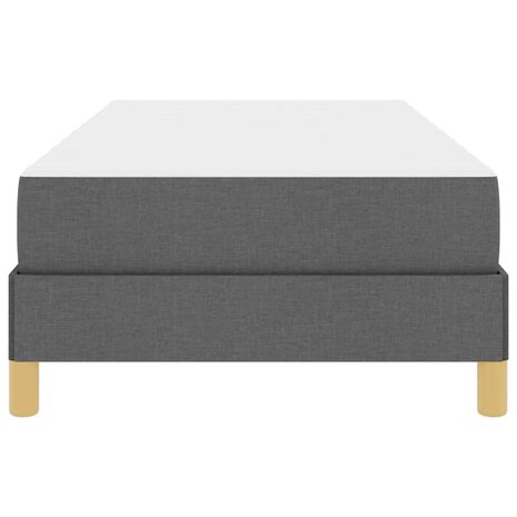 Boxspring bed Donkergrijs en Bruin 90 x 190 cm 7