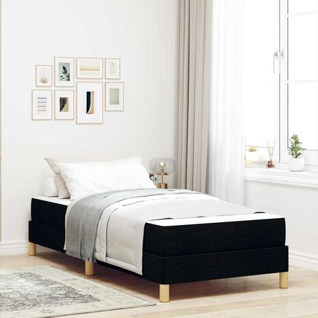 Boxspring bed Zwart en Bruin 90 x 190 cm 1