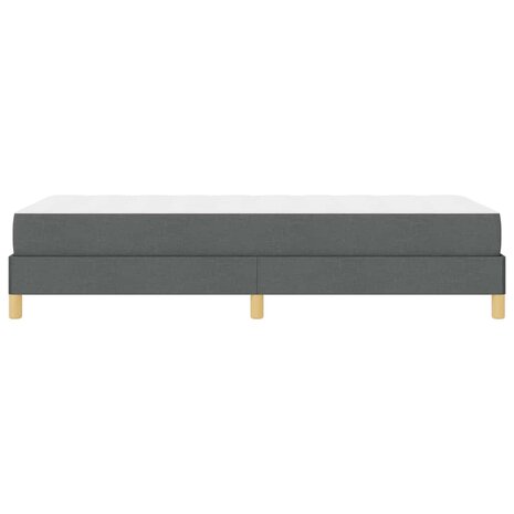 Boxspring bed Donkergrijs en Bruin 90 x 200 cm 8