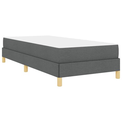 Boxspring bed Donkergrijs en Bruin 90 x 200 cm 9