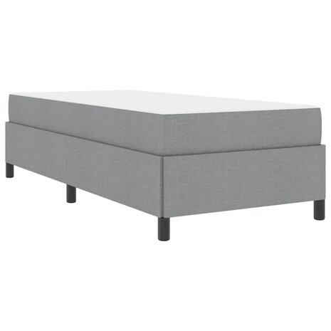 Boxspring bed Lichtgrijs en zwart 80 x 200 cm 2