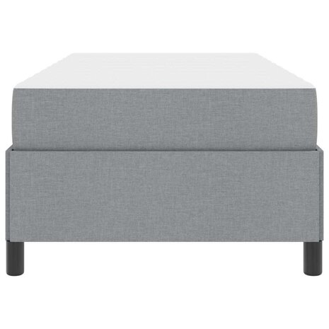 Boxspring bed Lichtgrijs en zwart 90 x 190 cm 7