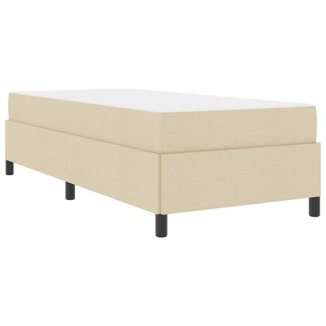 Boxspring bed Crème en Zwart 100 x 200 cm 2