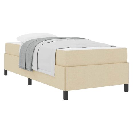 Boxspring bed Crème en Zwart 100 x 200 cm 3