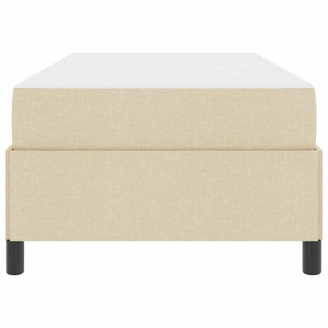 Boxspring bed Crème en Zwart 100 x 200 cm 7