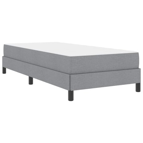 Boxspring bed met matras Lichtgrijs 80 x 200 cm Stof 2
