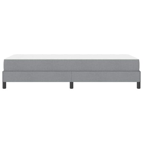 Boxspring bed met matras Lichtgrijs 80 x 200 cm Stof 8