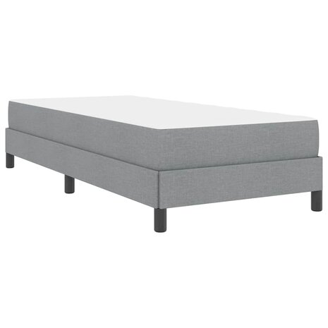Boxspring bed met matras Lichtgrijs 80 x 200 cm Stof 9