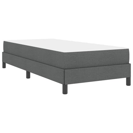 Boxspring bed met matras Donkergrijs 90 x 190 cm Stof 9