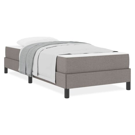 Boxspring bed met matras Taupe 90 x 190 cm Stof 4