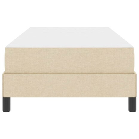 Boxspring bed met matras Crème 90 x 190 cm Stof 7