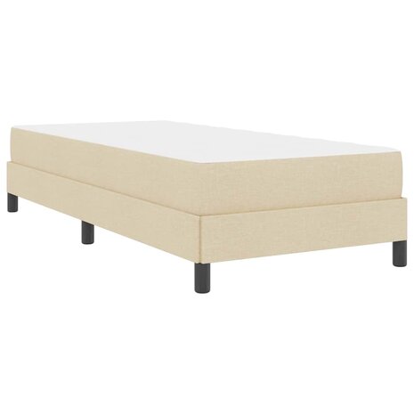 Boxspring bed met matras Crème 90 x 190 cm Stof 9